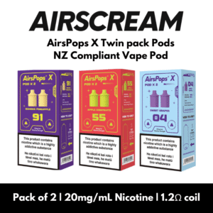 AIRSCREAM – AirsPops X – Prefilled Pod – TWIN PACK